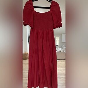 ASOS design dress with slit along left side